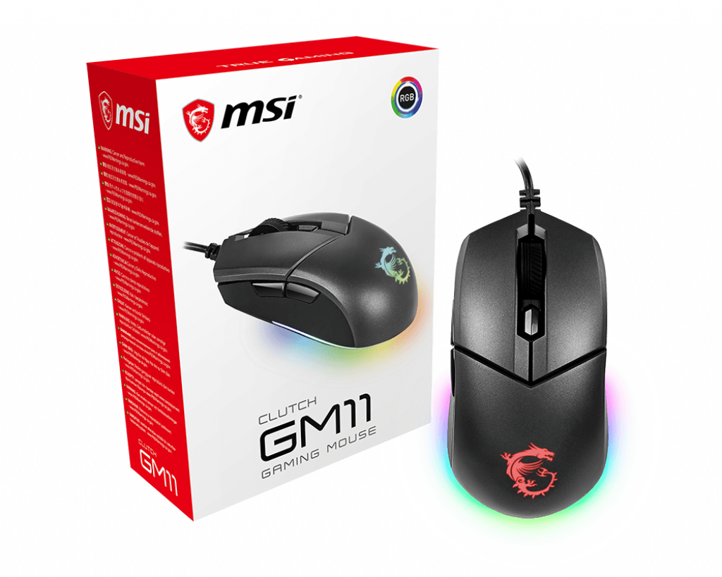 Chuột Gaming có dây MSI Clutch GM11 - Hàng chính hãng