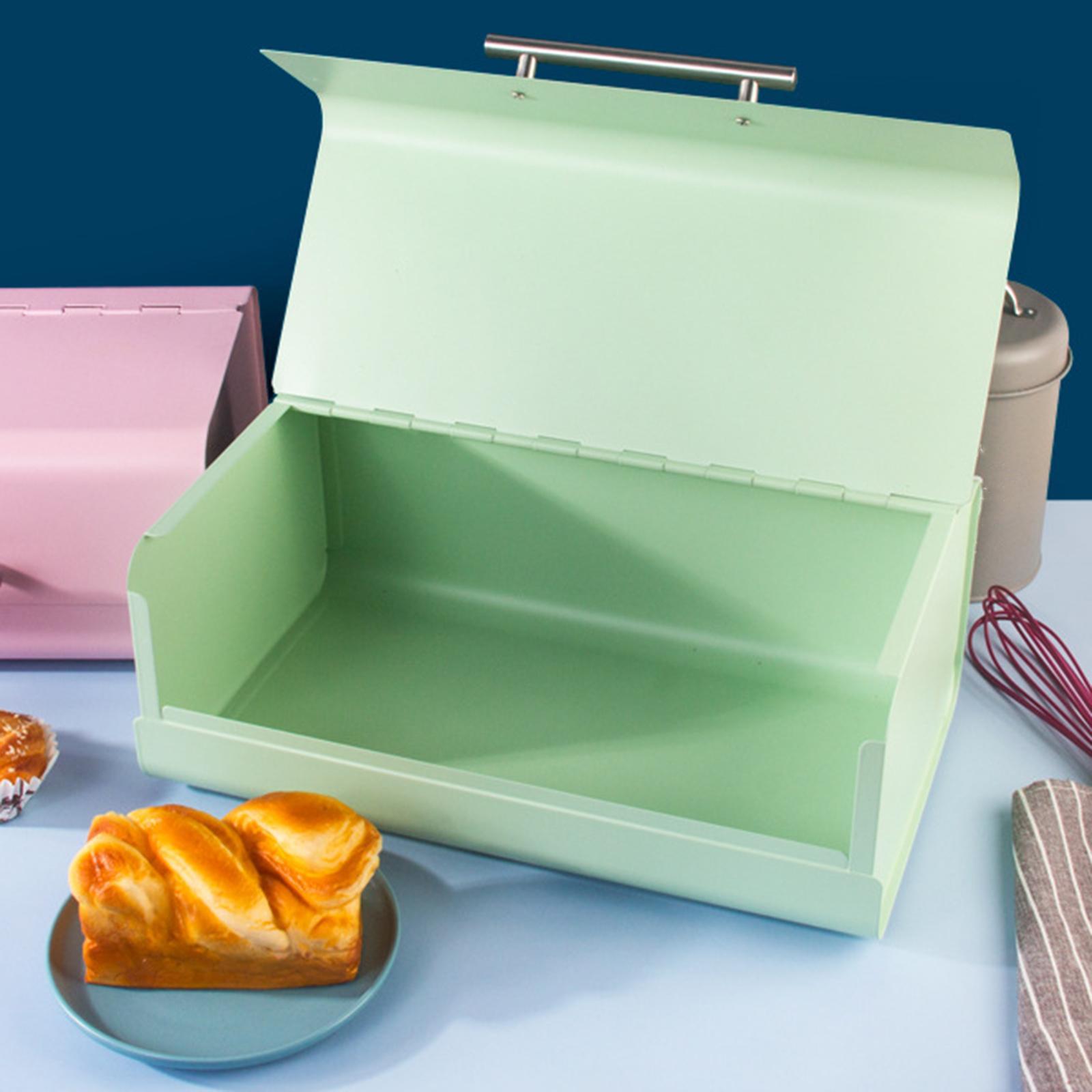 Iron Bread Box Bread Bin Organizer Bread Keeper for Counter Kitchen