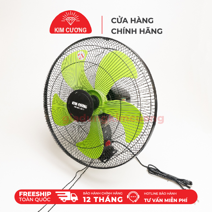 Quạt Treo Tường 2 Dây Kim Cương - Quạt Treo Tường Công Nghiệp - Hàng Chính Hãng