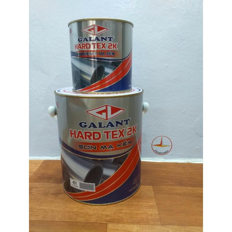 Sơn sắt mạ kẽm Galant Hard Tex 2k màu xám 431
