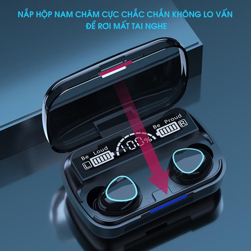 Tai nghe không dây bluetooth MINPRO - M10 PRO, tai phone nghe nhạc chơi game công nghệ bluetooth 5.0