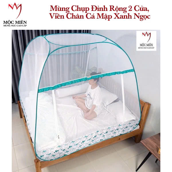 Màn Chụp , Mùng Chụp Đỉnh Rộng Cao Cấp Mộc Miên 2 Cửa ( Hà Nội )