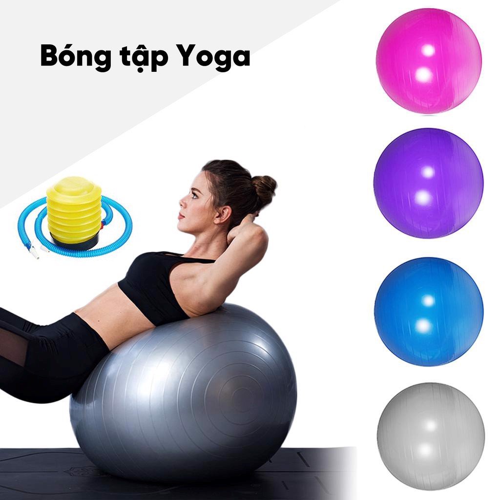 Bóng Tập Yoga Trơn Nhiều Màu Sắc