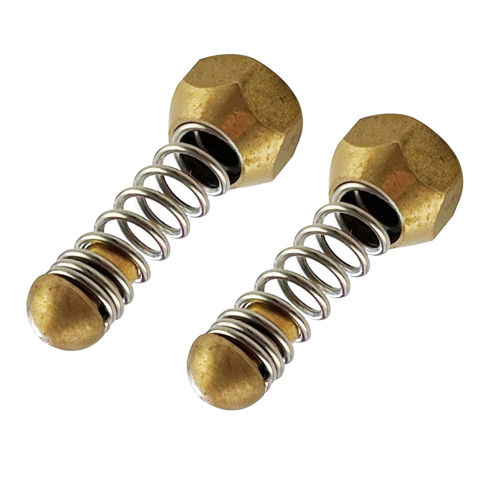 2 Pieces Sewer Jetting Pipe Nozzle with Spring for Pressure Washer Tool