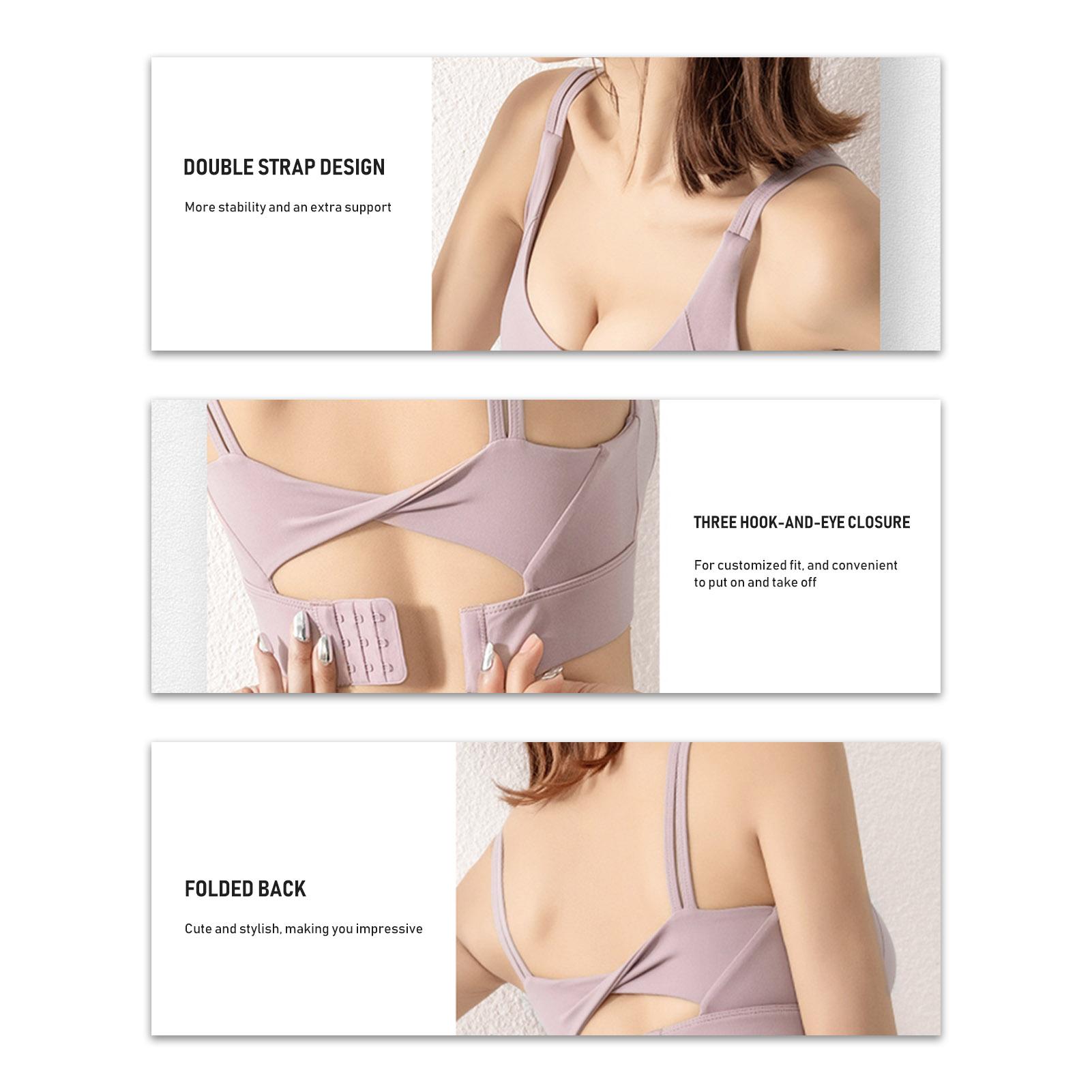 Áo ngực thể thao, yoga cho nữ có Đệm lót Crop-top Tank-Top tôn dáng nâng ngực