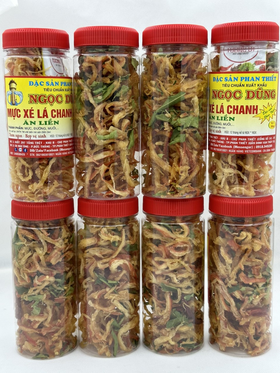 Đặc sản Phan Thiết - Mực Xé Lá Chanh Hộp 200 Gram Đã Chế Biến Ăn Liền Ngon Ơi Là Ngon. Hạn Sử Dụng 12 Tháng Kể Từ Ngày Đặt Hàng - OCOP 4 Sao