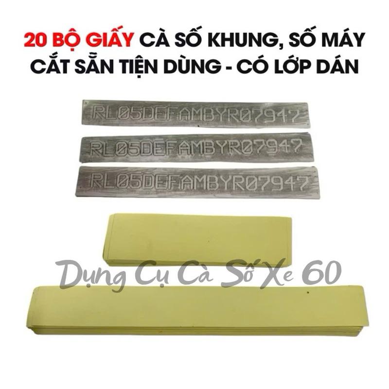 Dụng Cụ Cà Số Khung Xe Máy, Chuyên Dùng Cà Số Cho Ôtô Xe Máy, Giấy Cà Số Xe