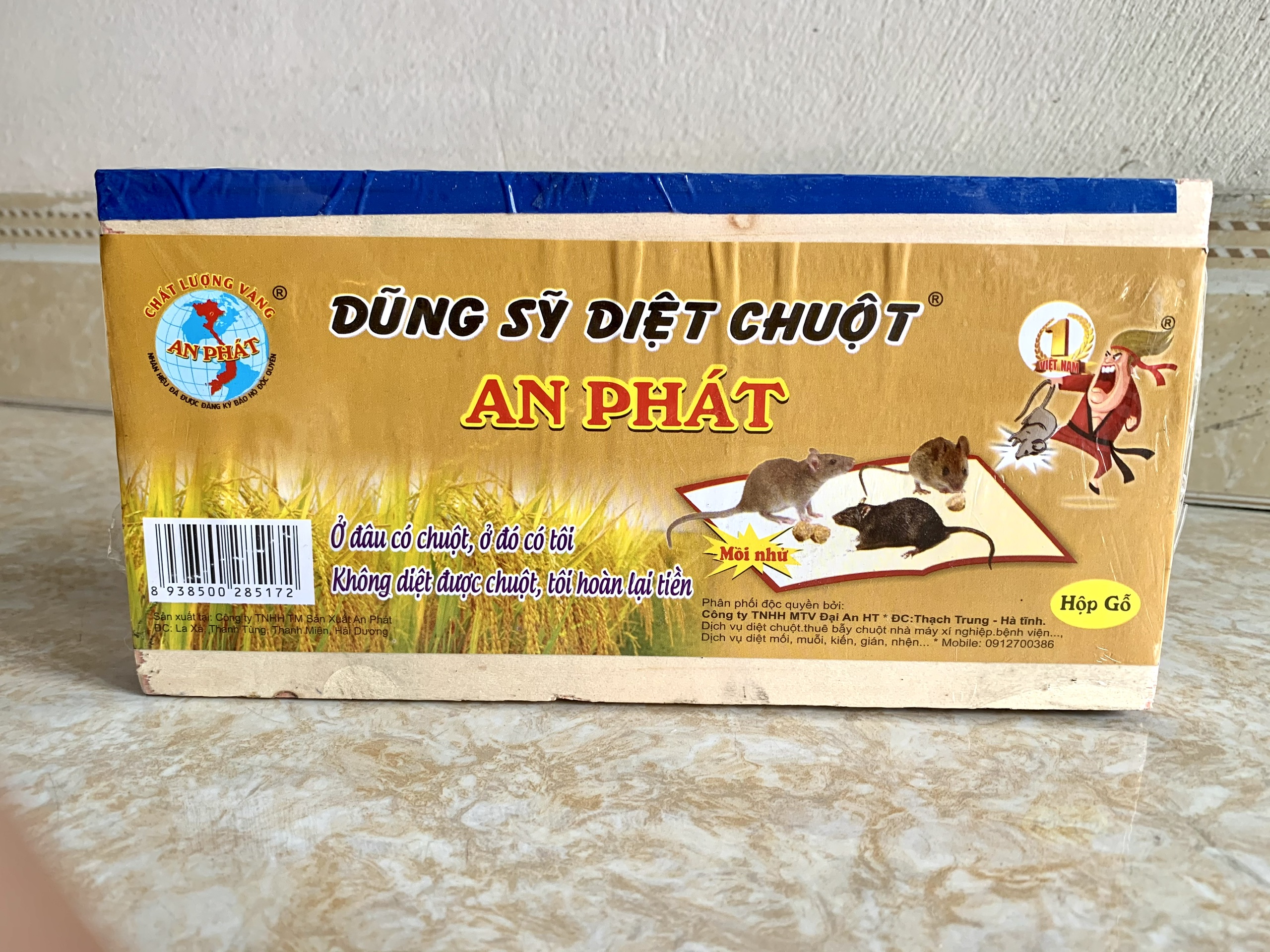 Combo 2 hộp Keo dính chuột dạng hộp gỗ dính được chuột to (được cả mèo)