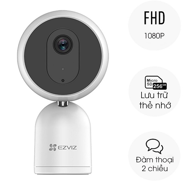Camera EZVIZ C1T đàm thoại 02 chiều, cố định lắp trong nhà, hồng ngoại thông minh, hình ảnh rõ nét Full HD-Hàng Chính Hãng