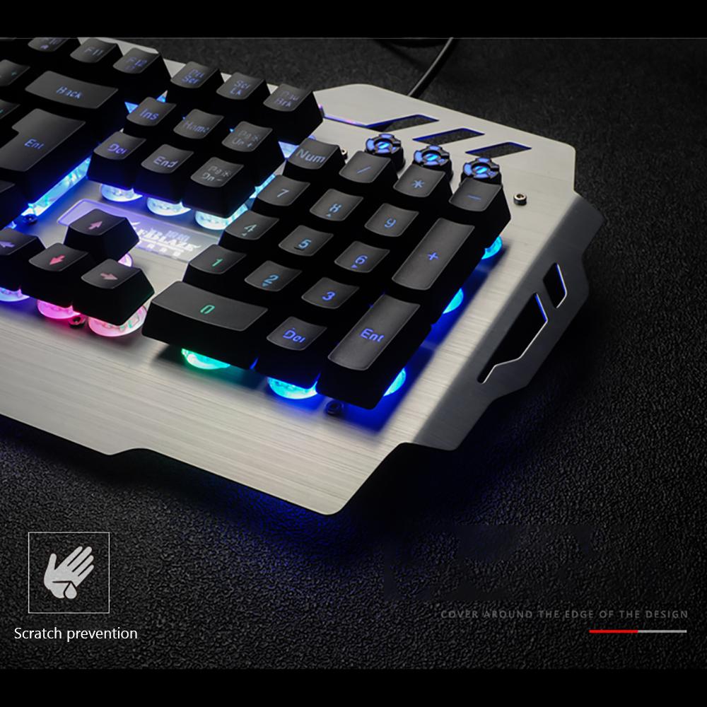Bàn phím chơi game 7pin PK-900 Đèn nền RGB