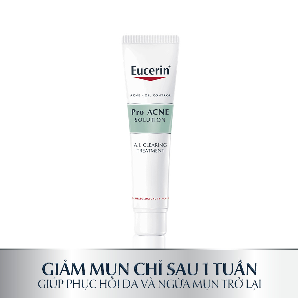 Gel giảm mụn sau 1 tuần Eucerin Pro Acne A.I. Clearing Treatment 40ml