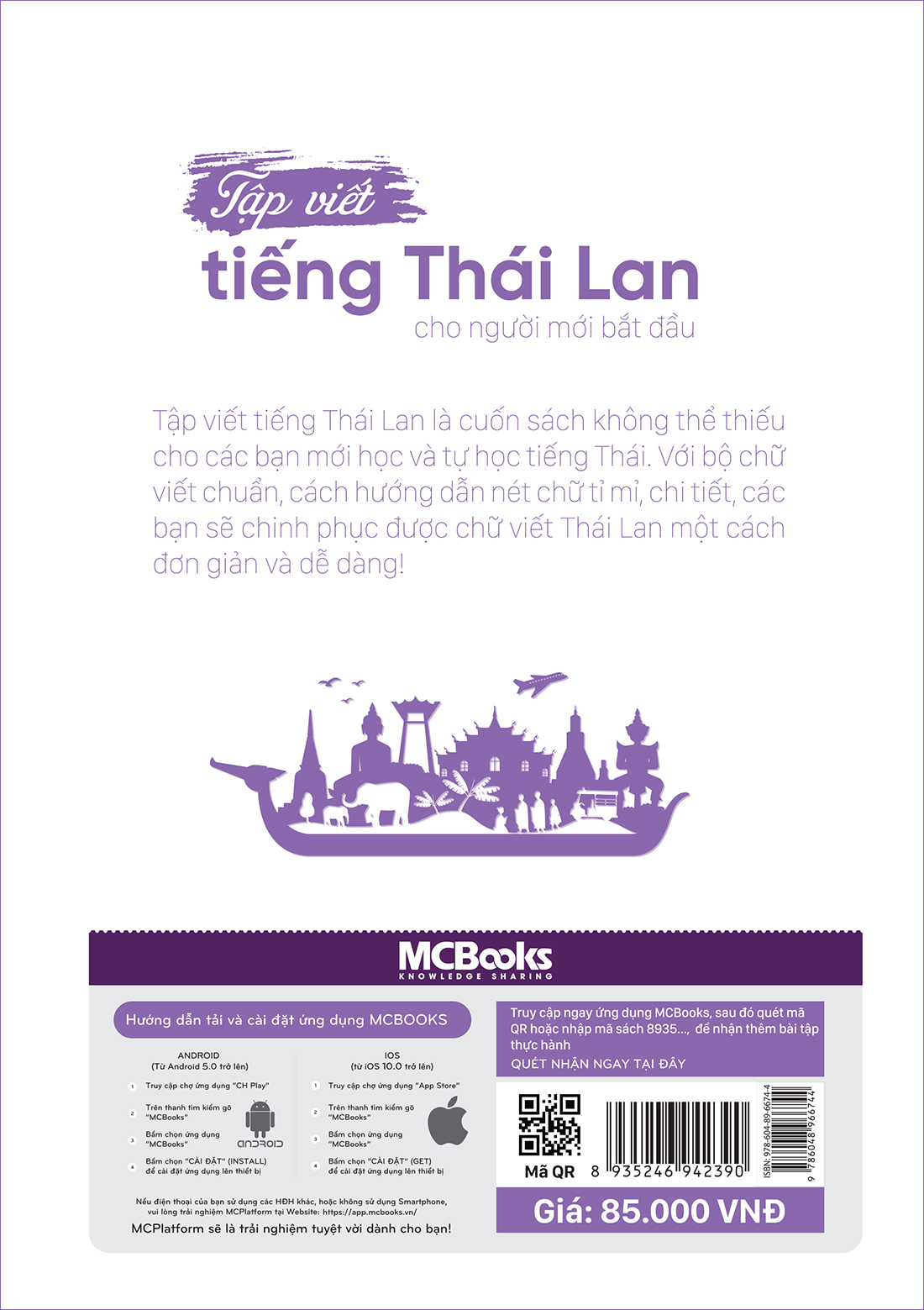 Sách Tập Viết Tiếng Thái Lan Cho Người Mới Bắt Đầu