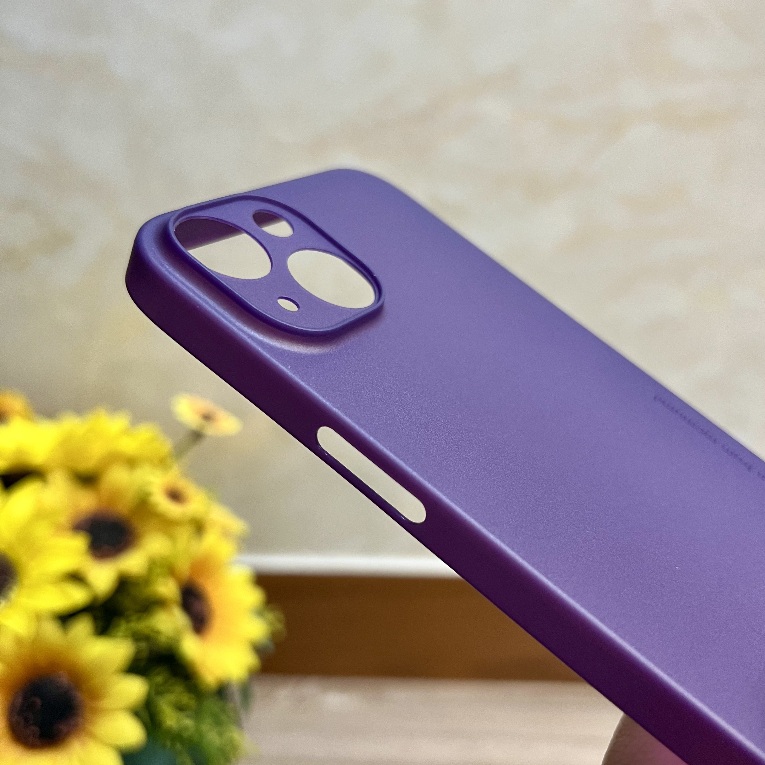 Ốp lưng dành cho iPhone 14 Memumi siêu mỏng màu tím- Hàng chính hãng