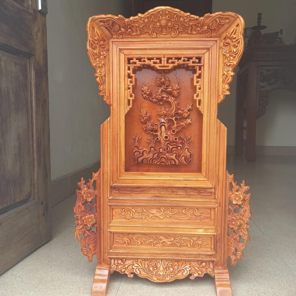 Tranh- án hương thờ gỗ mít cao 72cmx46cmx18cm