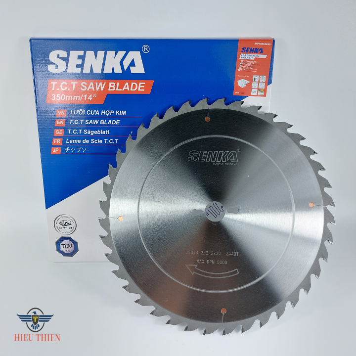 Lưỡi cắt gỗ hợp kim 350mm 40 răng SENKA
