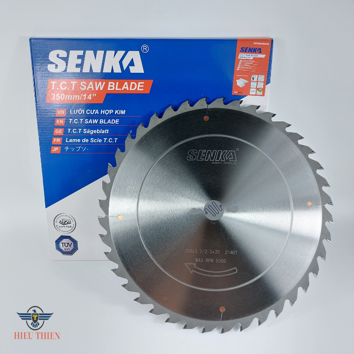 Lưỡi cắt gỗ hợp kim 350mm 40 răng SENKA