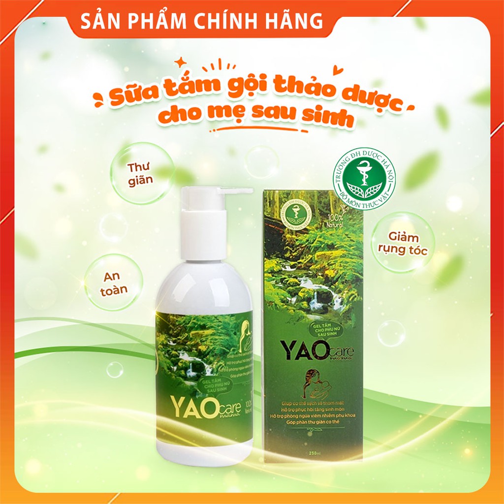 Gel tắm gội thảo dược cho mẹ sau khi sinh DK Pharma Yaocare Mama Gel 250 ml