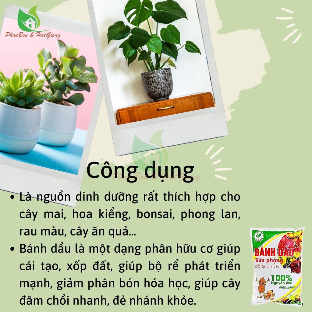 Phân Bón Hữu Cơ Bánh Dầu Đậu Phộng HAK Đã Xử Lý 100% Từ Thiên Nhiên 1KG Trồng Rau, Cây Cảnh - Shop Phân Bón và Hạt Giống