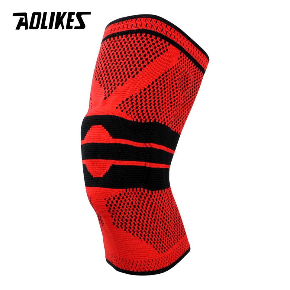 Băng đai bảo vệ đầu gối AOLIKES A-7721 thanh cacbon đàn hồi trợ lực Sport Knee Protector