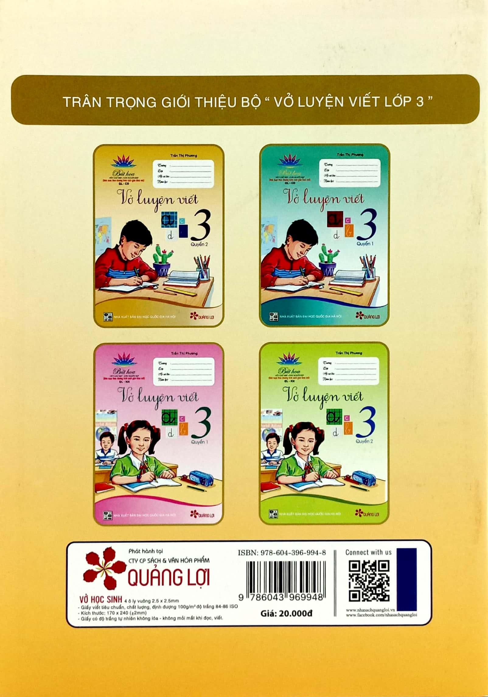 Vở Luyện Viết 3 - Tập 2