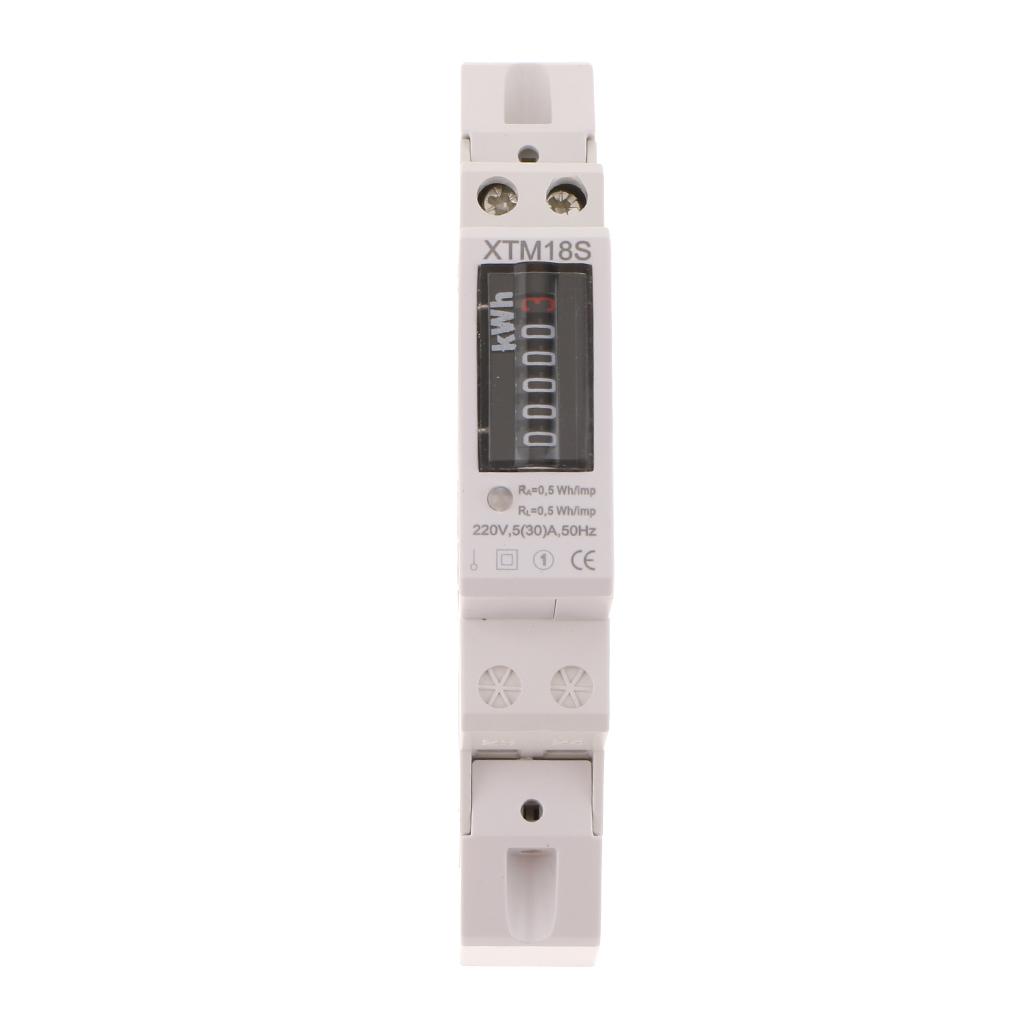 1 Pha DIN Đường Sắt KWH Watt Giờ Din-Đường Sắt Đồng Hồ Năng Lượng Máy Màn Hình