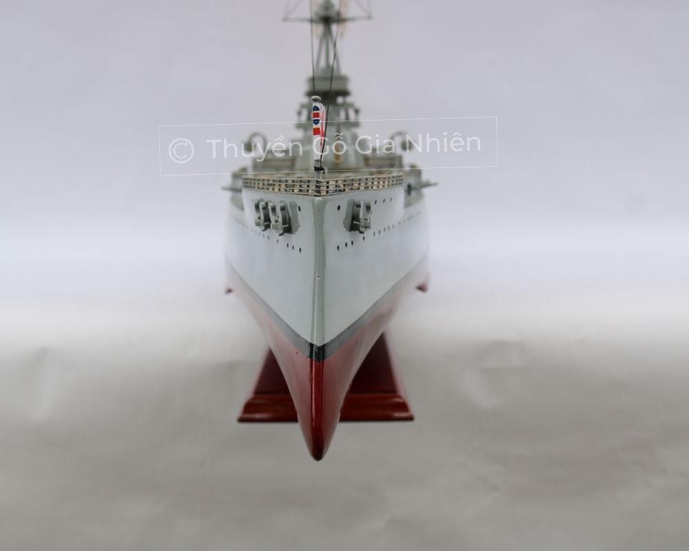 [Giá Xưởng] Mô Hình Thuyền Gỗ Phong Thủy Dạng Thuyền Chiến HMS Iron Duke Chính Hãng Hàng Xuất Khẩu Chất Lượng Cao