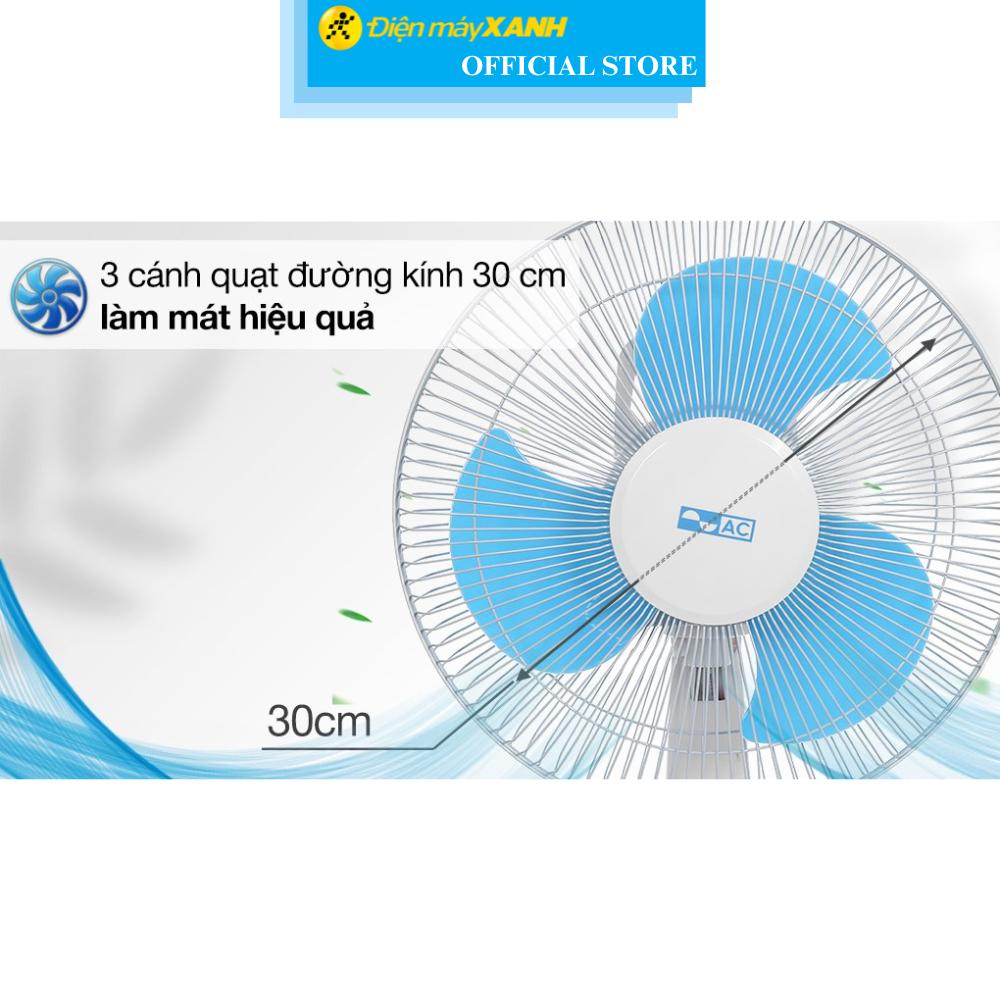 Quạt sạc điện AC 3 cánh ARF03D123 30W - Hàng Chính Hãng