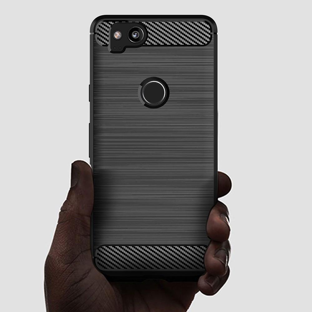 Ốp lưng cho Google Pixel 2 2 XL dẻo Cacbon phay xước chống sốc chống vân tay
