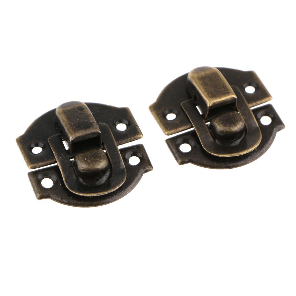 3-8pack 12Pcs Antique Buckle Alloy Box Buckle Wooden Box Lock Craft Hardware