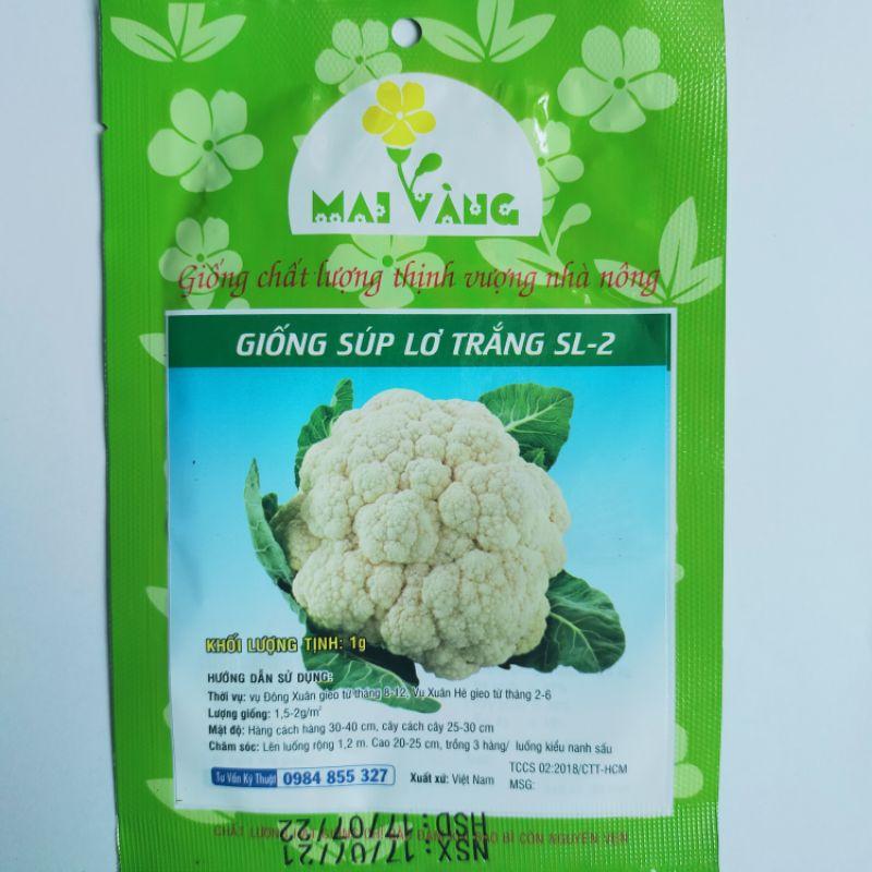 Hạt giống Bông cải trắng , đóng gói 0.5gr