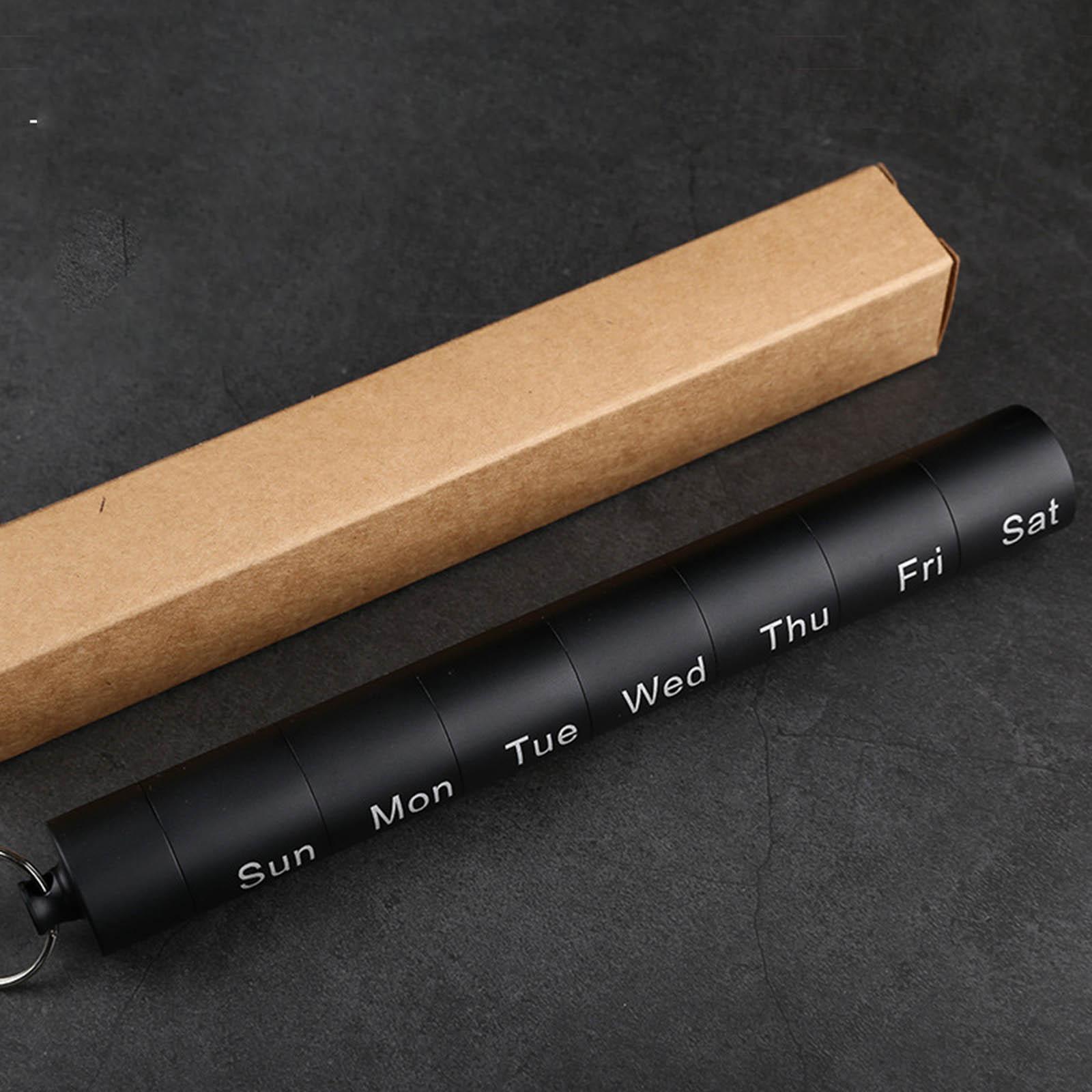 Weekly  Organizer  Container Detachable  Holder Storage Box