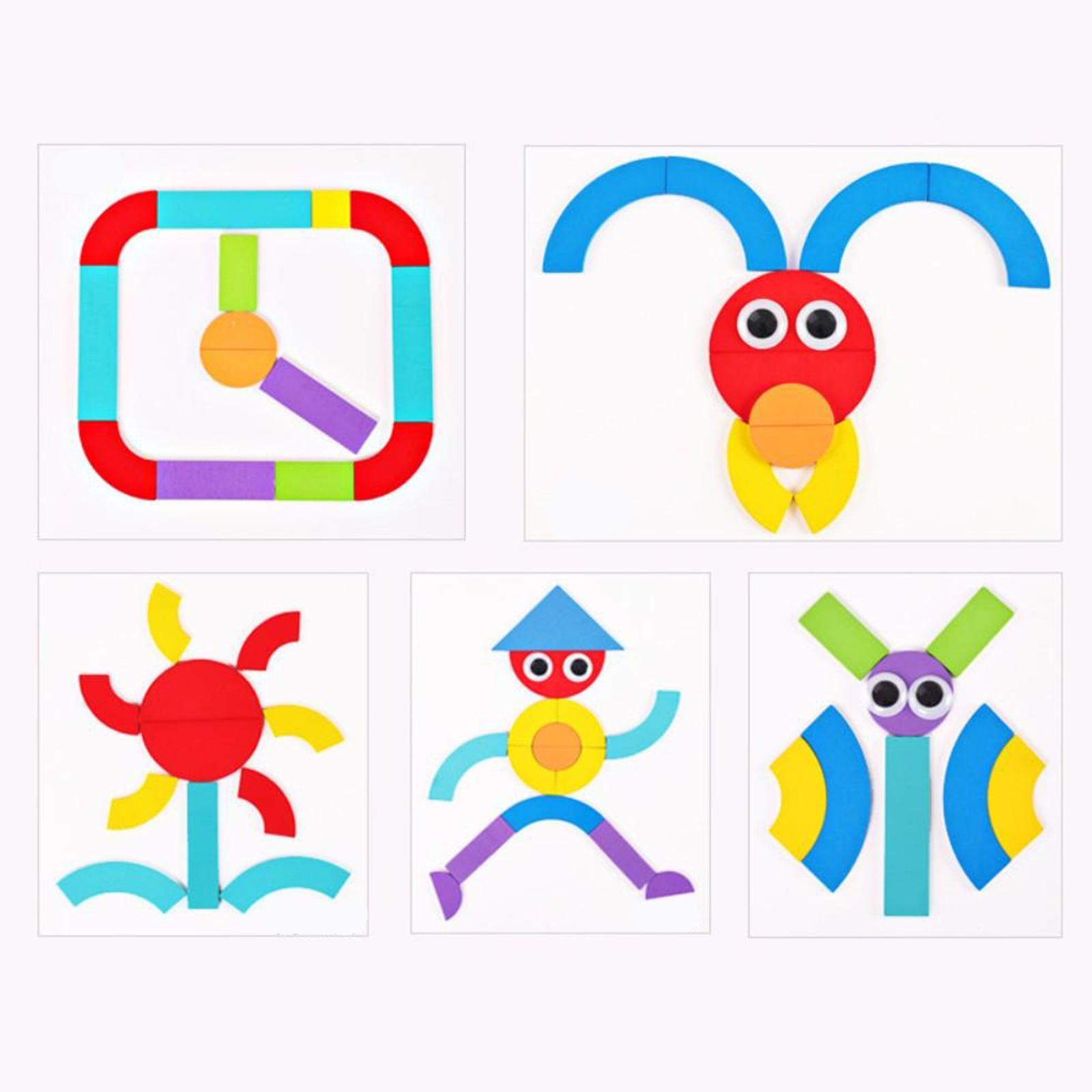 Tangram Pattern Blocks Puzzle Educational Jigsaw Toy