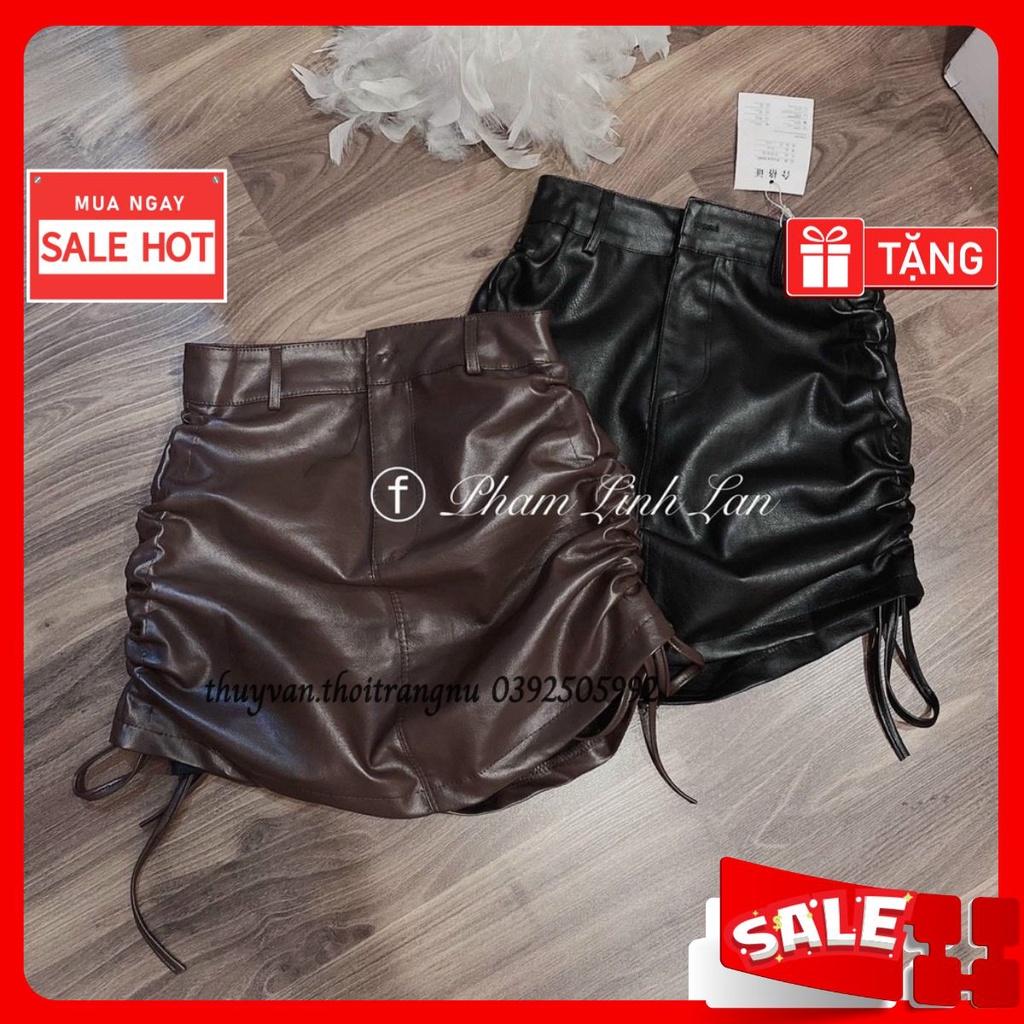 #9942 Chân váy nữ da rút dây hàng đẹp