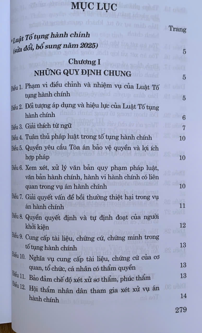 Luật Tố tụng Hành chính (Sửa đổi, bổ sung năm 2025)