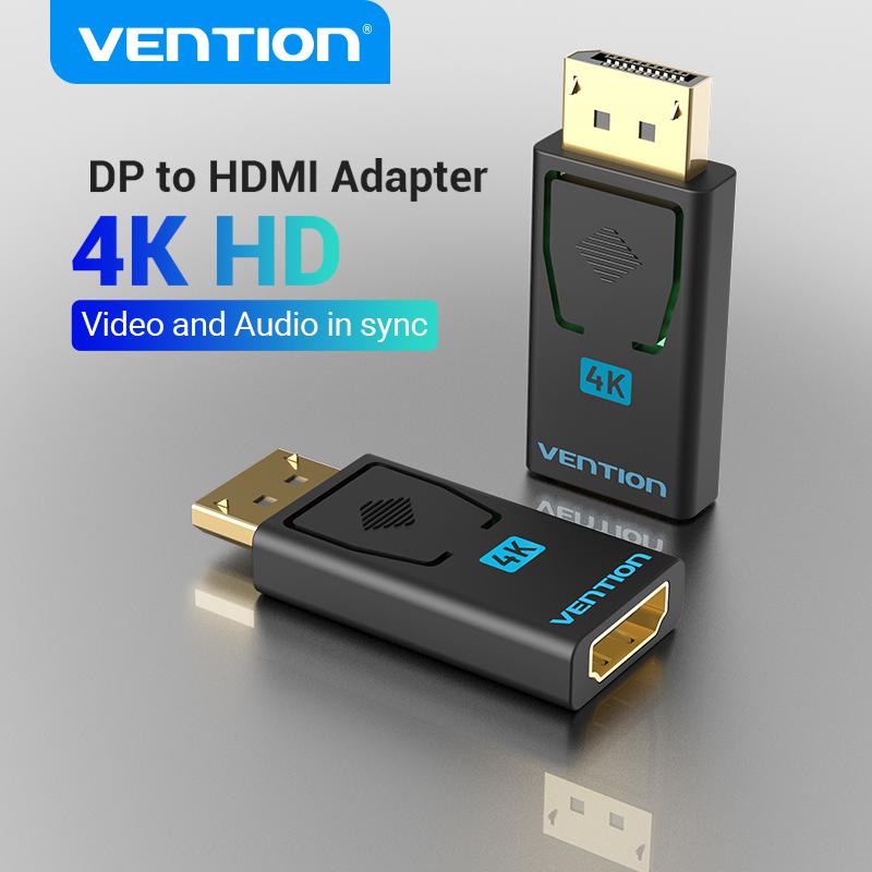 Cổng hiển thị VENTED đến HDMI 4K Male sang DP sang HDMI Nữ Audio Converter cho máy chiếu PC Displayport sang bộ chuyển đổi HDMI