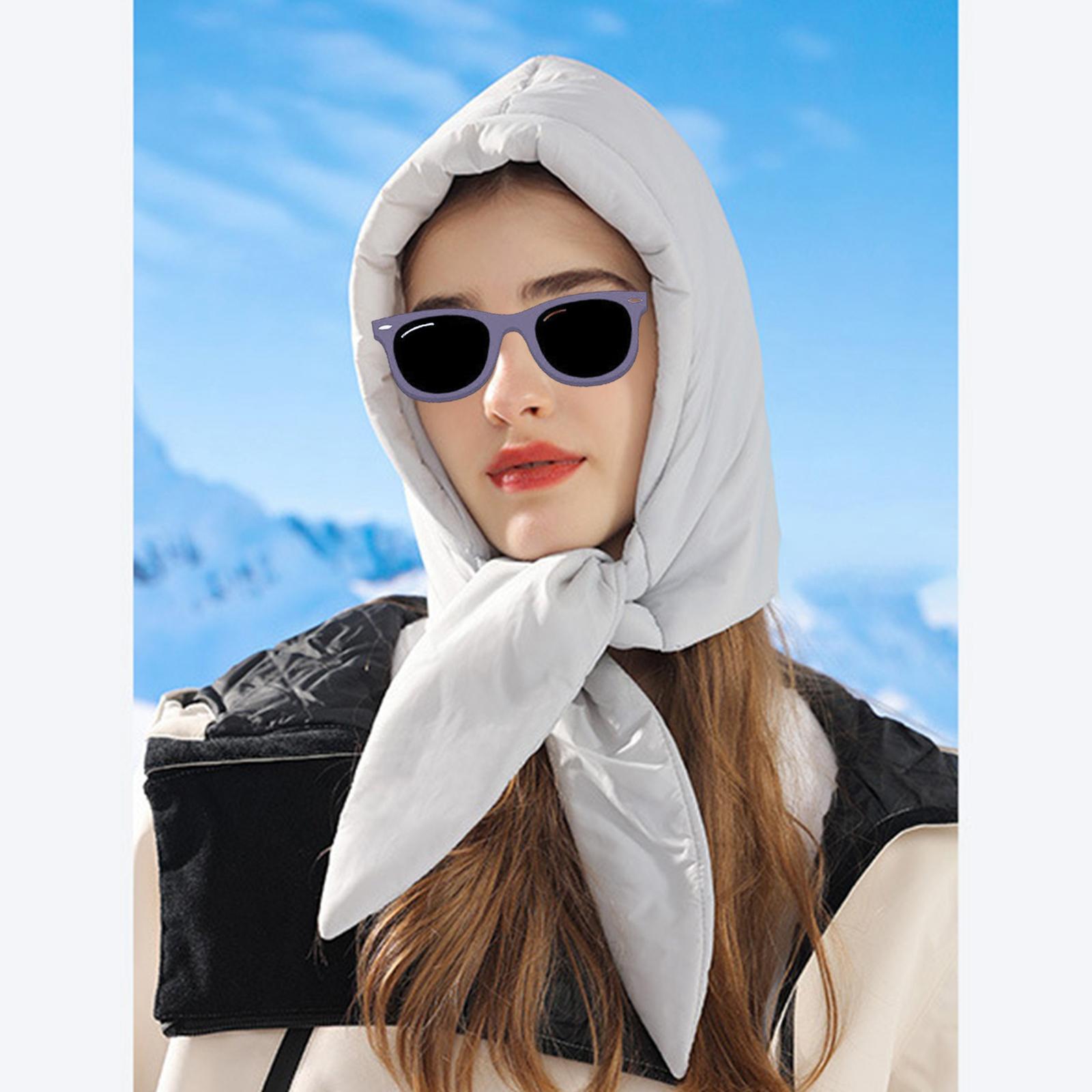 Women Headscarf Neck Warmer Windproof Waterproof Neck Scarf Light and Warm Ear Protection