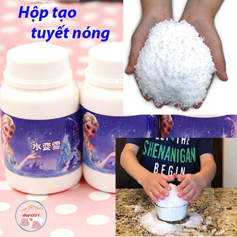 HỘP TẠO TUYẾT NHÂN TẠO 100GR MÀU TRẮNG MỊN - NGUYÊN LIỆU CHÍNH LÀM SLIME HÀNG LUÔN SẴN