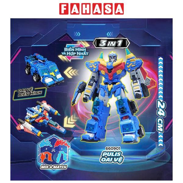 Đồ Chơi Robot Pulis Oai Vệ Biến Hình Và Hợp Nhất 3 Trong 1 - Glory Alliance 660901