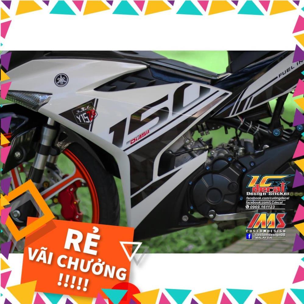 Tem Rời Exciter 150 Mẫu Trắng Đen Y15 ZR 2019