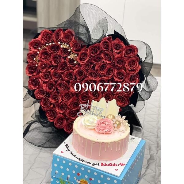 Bó hoa nhũ kim tuyến 50 bông