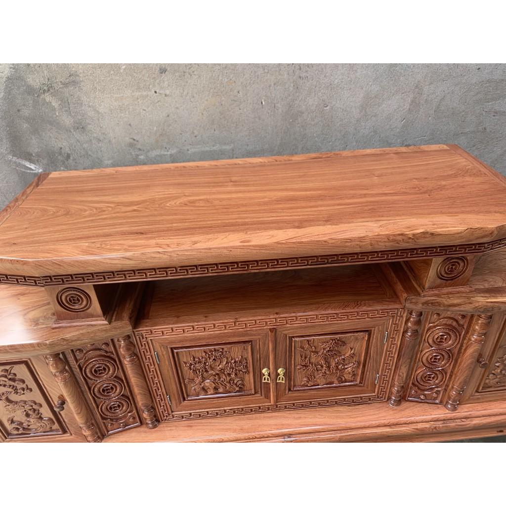 Kệ tivi cân gỗ hương đá