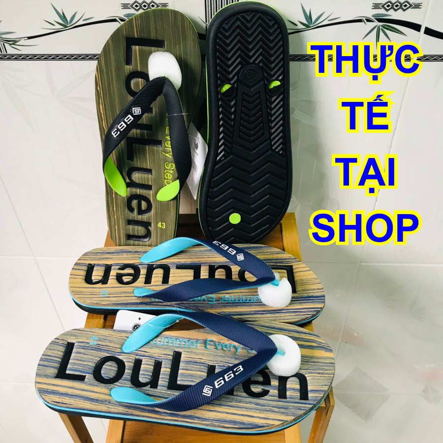 Dép lào, dép tông nam mềm êm chân màu đẹp tươi sang trọng đế cao su chống trơn trượt lịch sự, sang trọng