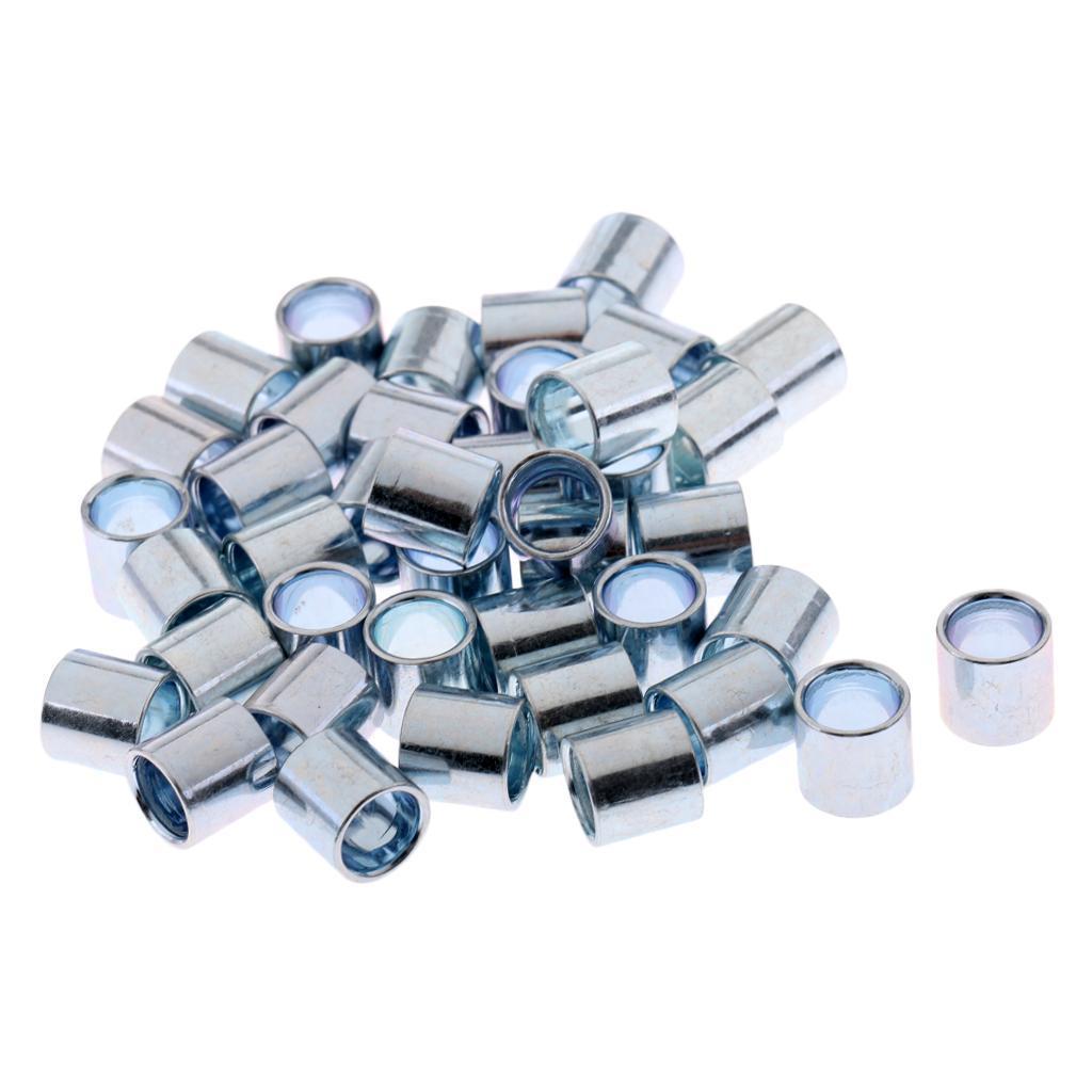 2x40 Pieces Sturdy Longboard Skateboard Bearings Spacers Hardware