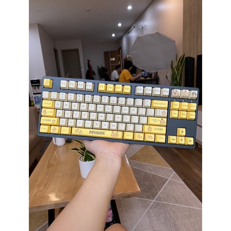 Bộ Keycap Ps4Ducky OEM PBT 131 Nút Chuyên Dùng Cho Bàn Phím Cơ