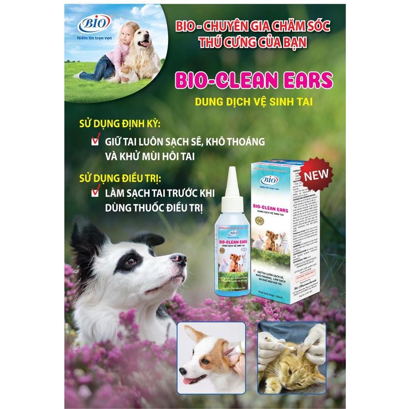 Dung dịch vệ sinh tai BIO Clean Ear Giữ tai thú cưng luôn sạch sẽ