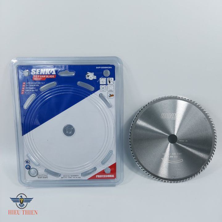 Lưỡi cắt nhôm ván MDF MFC HDF nhựa nội thất 185mm 90 răng SENKA