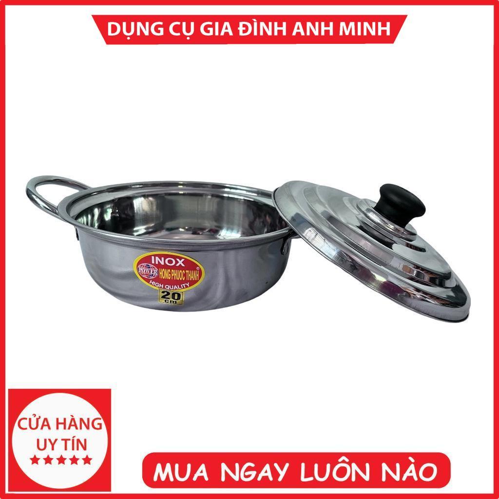 20 Nồi lẩu inox Nồi inox nấu bếp từ Nồi inox 304 Nồi inox 3 đáy Nồi inox nhỏ dùng trong gia đình
