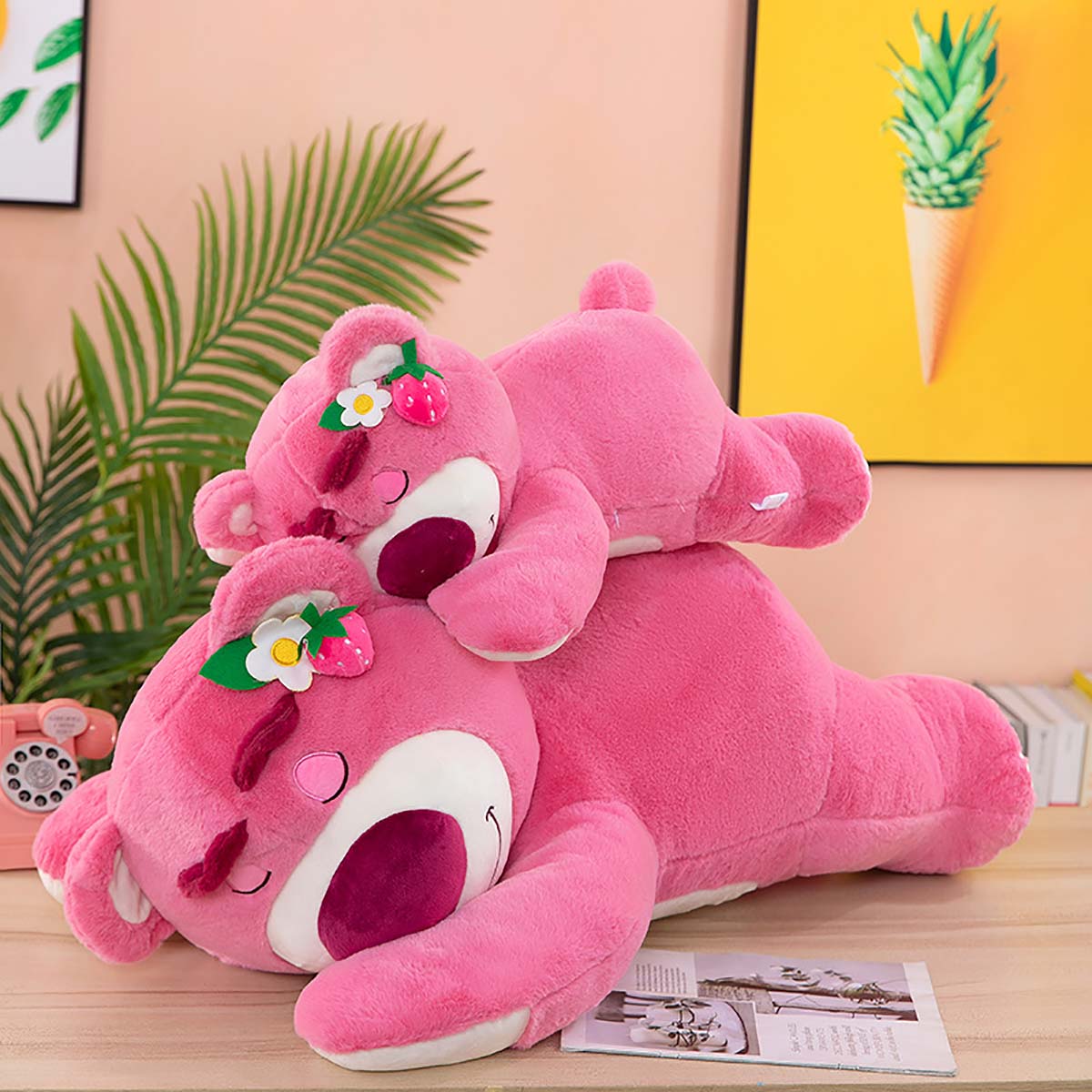 Gấu Dâu Lotso Bông Mini Cute Nhỏ To Khổng Lồ Ôm Ngủ Tặng Người Yêu Tốt Nghiệp Cử Nhân Giá Sỉ Cho Bé Siêu Rẻ