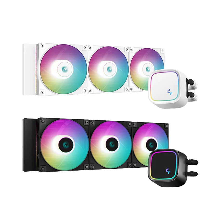 Tản Nhiệt Nước AIO Deepcool LE720 WH [TRẮNG] 3 FAN LED ARGB - Hàng chính hãng Viễn Sơn phân phối