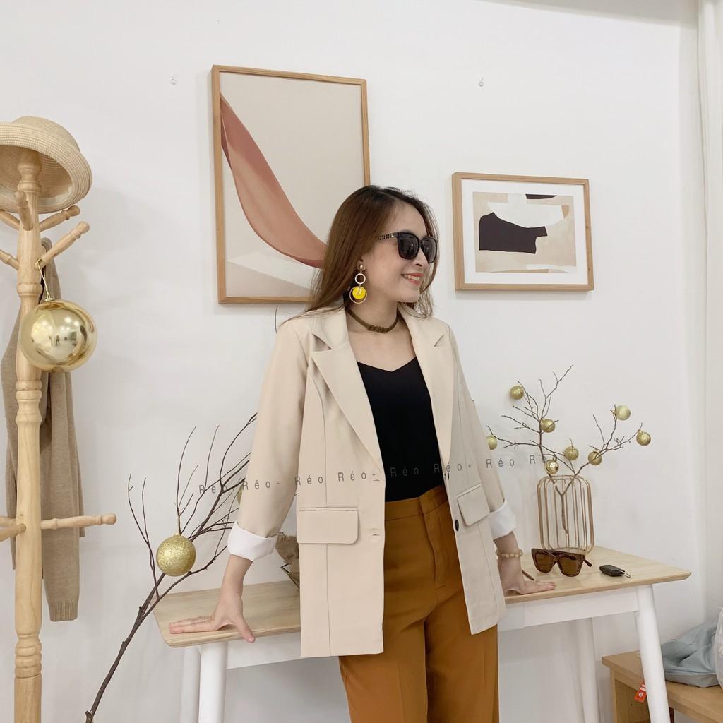 Áo blazer 2 lớp trẻ trung, Sang Trọng, Chất dày dặn, đa phong cách, kết hợp Jeans, short, Đầm váy vô cùng dễ dàng